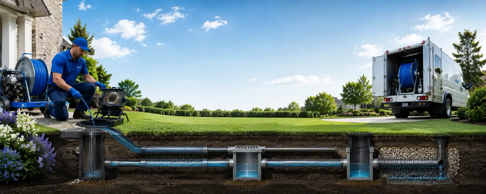 Outdoor drain cleaning information for Parkman, WY